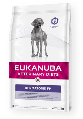 Kuiv koeratoit Eukanuba Veterinary Diets Dermatosis, kalaliha, 5 kg