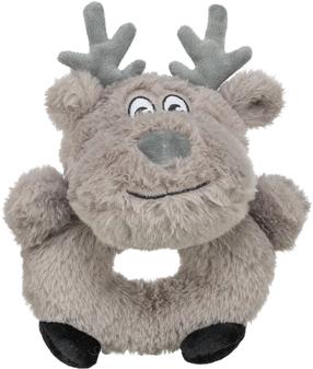 Žaislas šuniui, pliušinis Trixie Xmas Reindeer, 24 cm, pilka sp.