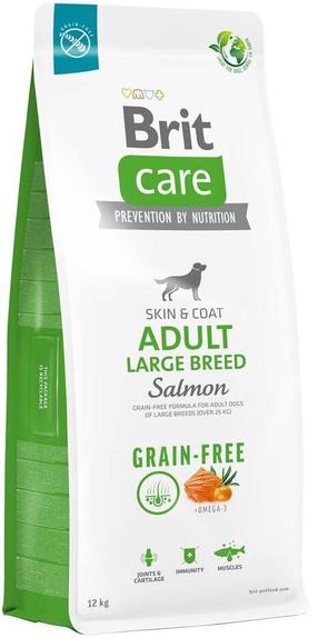 Сухой корм для собак Brit Care Grain-Free Large Breed, лосось, 12 кг