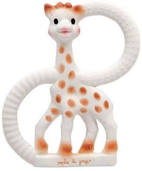 Zobu riņķis Vulli Sophie La Giraffe, brūna krās./balta krās.