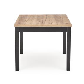 Стол c удлинением Tiago Square, дубовый цв./черный цв., 90 - 125 см x 90 см x 77 см