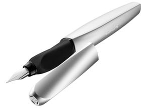 Plunksnakotis Pelikan Twist P457M 11PN947101, kairiarankiams/dešiniarankiams, sidabro sp.