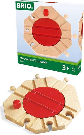  Raja osad Brio Mechanical Turntable 33361, punane v.