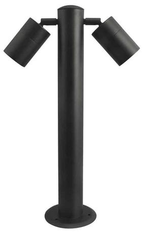 Pastatomas lauko šviestuvas AZzardo Rolf 2, 35W, GU10, IP44, juoda sp., 18 cm x 50 cm
