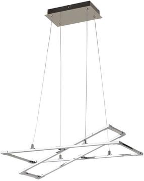 Valgusti rippuv Candellux Kseros Pendant A0033-320, LED, 4000 °K, 2 x 35 W, hõbe v. / hall v.