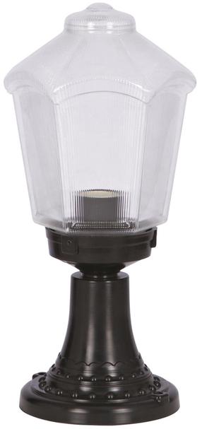 Pastatomas lauko šviestuvas Opviq BSU-68197-1BSY-K, 60W, E27, IP65, juoda sp., 20 cm x 45 cm