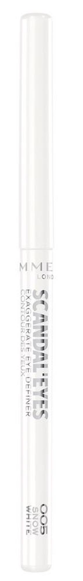 Akių pieštukas Rimmel London Scandaleyes, balta sp. 005 snow white
