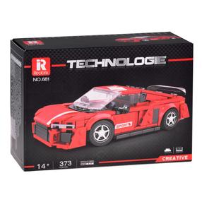 Konstruktors, automašīna Creative Tecnologie ZA5782, 373 gab., sarkana krās.
