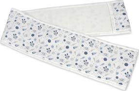 Защитный бортик BabyMatex Bump Air 03, синий цв./белый цв., 180 см x 30 см