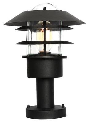 Pastatomas lauko šviestuvas Elstead Lighting Helsingor, 60W, E27, IP44, juoda sp., 21.8 cm x 30.5 cm