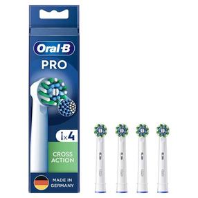 Elektrinio dantų šepetėlio galvutė Oral-B Pro Cross Action, balta sp., 4 vnt.