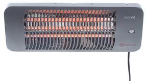 Infrapuna kütteseade Sunred Lugo Quartz Wall Grey 2000, LUG-2000W, 2 kW, Hall v.