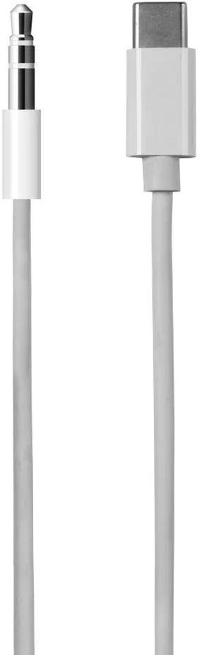 Kabelis Vivanco 62533 3.5 mm, USB-C, 1 m, balta krās.