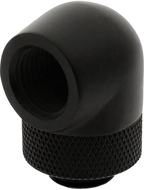 Savienojums XSPC G1/4, 90 Degree Rotary Fitting V2 - Matte Black, melna krās.