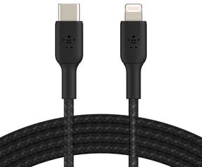 Провод Belkin, USB Type C/Apple Lightning, черный цв.