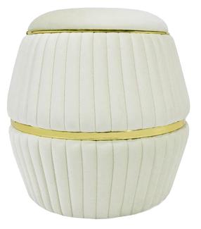 Pufas Kayoom Doric 225 4G3KU-GRN, aukso sp./smėlio sp., 51.5 cm x 51.5 cm x 53 cm