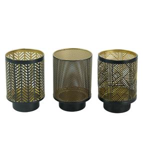 Svečturis Domoletti Zuki, metāls, 13 cm, melna krās./(krāsa/dizains tiek izvēlēts nejauši)
