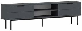 Televizoriaus spintelė Kalune Design Paul, antracito sp., 29.6 cm x 180 cm x 50 cm