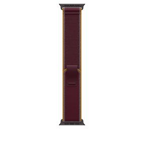 Ремешок для часов Apple Trail Loop, 49 mm S/M, titanium black цв./burgundy цв.