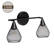 Šviestuvas nukreipiamasis Domoletti Bistro MB51166-2, E14, 2 x 40 W, juoda sp. / juoda sp.