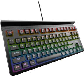 Vadu spēļu tastatūra NOXO Specter KY-MK29 Blue, EN/RU, melna krās.