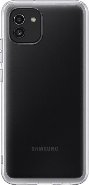 Telefona vāciņš Samsung Soft Clear Cover - Transparent for Galaxy A03, caurspīdīga krās., Samsung