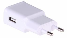 Telefoni laadija Akyga AK-CH-11, USB/AC/DC, valge v., 12 W