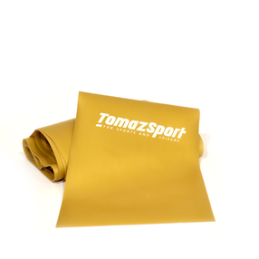 Pasipriešinimo guma Tomaz Sport Max FSL, 200 cm x 15 cm x 6.5 cm, geltona sp.