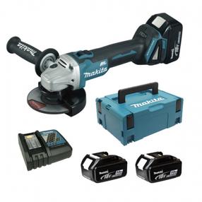 Bezvadu leņķa slīpmašīna Makita DGA504RTJ, 18 V
