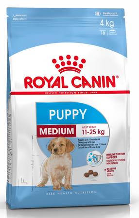 Sausas šunų maistas Royal Canin Puppy Medium, vištiena/kiauliena, 1 kg