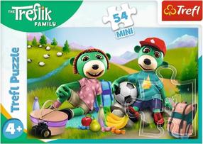 Dėlionė Trefl The Treflik Family Cheerful World, 14 cm x 21 cm, 54 vnt., įvairių spalvų