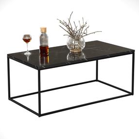 Kavos staliukas Kalune Design Cosco, juoda sp., 95 cm x 55 cm x 43 cm