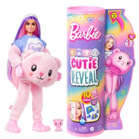 Lėlė Mattel Barbie Barbie Cutie Reveal Cozy Cute Teddy HKR04, 29 cm, įvairių spalvų
