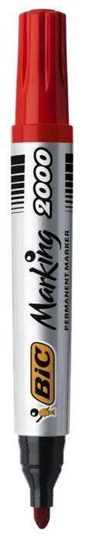 Tekstimarker Bic Marking 2000, 2 - 5 mm, punane v., 12 tk
