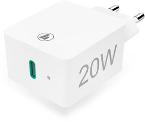 Telefona lādētājs Hama 210535, USB Type-C, balta krās., 20 W