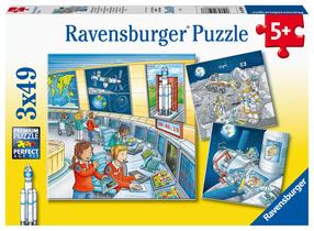 Puzle 3in1 Ravensburger Space Mission, 147 gab.