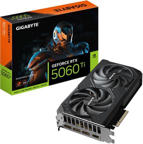 Видеокарта Gigabyte GeForce RTX 5060 Ti Windforce OC, 16 ГБ, GDDR7