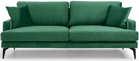 Sofa Hanah Home Papira 560ARE1319, žalia sp., 205 x 90 cm x 88 cm