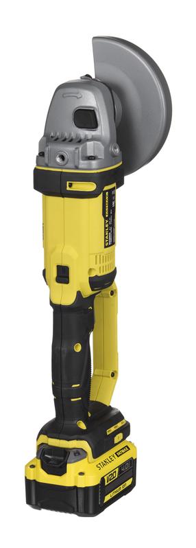 Bezvadu leņķa slīpmašīna Stanley SFMCG400M2K-QW, 18 V