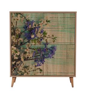 Spintelė Kalune Design Multilux 727, ruda sp./įvairių spalvų, 36 cm x 95 cm x 111 cm