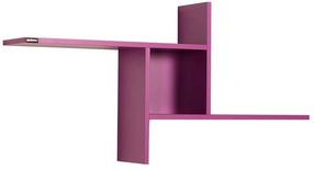 Sieninė lentyna Kalune Design RAF-04-UU-1, violetinė sp., 50 cm x 100 cm x 18 cm