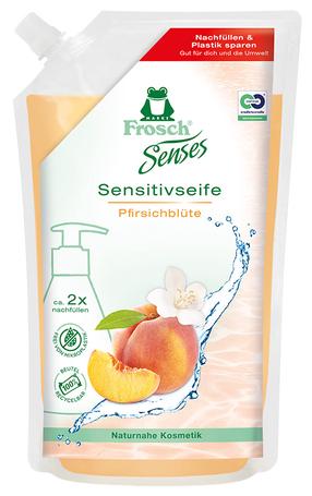 Жидкое мыло Frosch Sense Sensitiv, Pfirsichblüte, персик, 500 мл