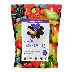 Karbamidas, azoto trąšos daržovėms, vejoms, vaismedžiams Agrochema, birios, 3 kg