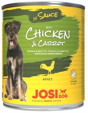 Влажный корм для собак Josera JosiDog In Sauce, курица/морковь, 0.830 кг
