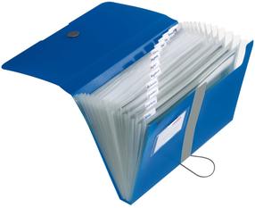 Папка с резинкой Herlitz Easy Orga, A4, 12 шт. Синий цв.
