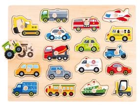 Medinė dėlionė Vehicles L20075
