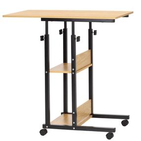 Kompiuterio stalas reguliuojamo aukščio Springos 3in1 HF0060, 84 cm x 52 cm, 76 - 86 cm, ruda sp./juoda sp.