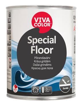 Краска для пола Vivacolor Special Floor, белый цв., 0.9 л
