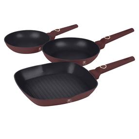 Pannu komplekts Berlinger Haus Leonardo BH/8049, Ø 28 cm, alumīnijs
