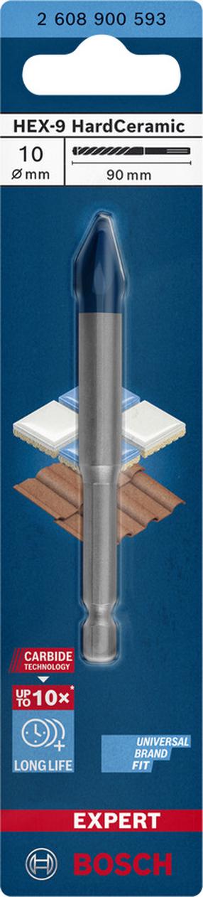 Metāla urbis Bosch HEX-9 2608900593, keramika, sešstūris, 10 mm x 9 cm